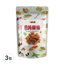 元氣家 高纖五香蒟蒻條, QQ有嚼勁, 富含膳食纖維, 200g, 3包