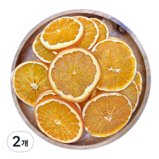 바삭하게 말린 건조 오렌지, 100g, 2개