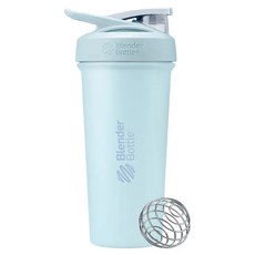 Blender Bottle Sleek SS 按壓式不銹鋼搖搖杯, 粉蝶藍, 740ml, 1個