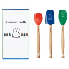 米飛兔系列 矽膠鏟具組, 3件套裝 矽膠 木柄 烹飪烘焙用具, 油刷29cm + 中鏟29cm + 鏟杓28cm, 混合顏色, 1盒