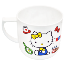 Hello Kitty 凱蒂貓 塑膠水杯, 耐冷/熱溫度PP聚丙烯材質, 240ML, 混色, 1個