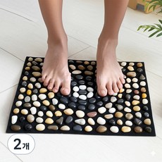 Unitree卵石足部穴位按摩墊 中型, 花, 2個