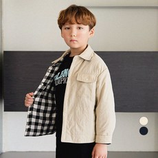 OWLEYBARN 兒童款格紋雙面夾克