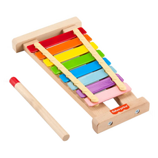 Fisher-Price 費雪 木製鐵琴，2歲以上，提升音樂性和感受力, 1個