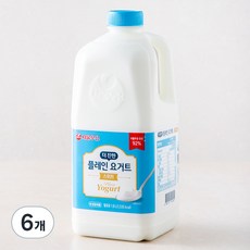 서울우유 더 진한 스위트 플레인 요거트 1800ml 6개