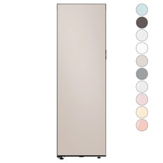[색상선택형] 삼성전자 비스포크 스탠드형 김치플러스 1도어 키친핏 냉장고 좌개폐 348L 방문설치, RQ34C7815AP