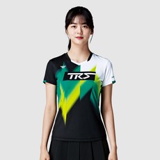 Paegi & Co. 女運動功能性短袖圓形T恤 FST-815