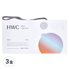HWC 黑沃咖啡 馬卡龍系列 浸泡綜合咖啡禮盒 100% 阿拉比卡 氮氣充填 CQI國際杯測評審監製, 10g x 20包, 3盒