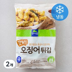 면사랑 갓튀긴 오징어튀김 (냉동), 350g, 2개 350g, 4개
