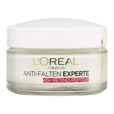 L'OREAL PARiS 巴黎萊雅 三合一保濕面霜 45+，50ml，富含視黃醇-A及肽，保濕修復, 1罐