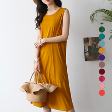 데이즈쿨리즘슬럽브라탑민소매원피스