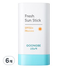 궁중비책 유아용 순딩자차 프레시 선스틱 SPF50+ PA++++, 19g, 6개