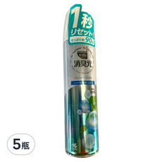 KOBAYASHI 小林製藥 消臭元 浴廁芳香噴霧 清潔皂香, 柔軟皂香, 280ml, 5瓶