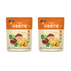 베베쿡 유아용 오동통통맛밤, 50g, 2개