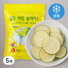 라임 슬라이스 (냉동), 500g, 5개