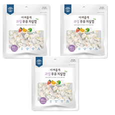 강아지 아껴줄게 과일 우유 치실 덴탈껌 SS 18p, 딸기+바나나+사과, 108g, 3개