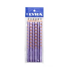 LYRA Groove三角洞洞鉛筆 12支, 左右手均適用, 珠光紫