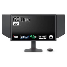 벤큐 FHD 무결점 게이밍 모니터 TN 240Hz DyAc2 세팅 투쉐어, 63cm, XL2546X