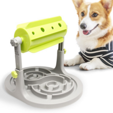 펫트너스 강아지 노즈워크 돌돌이 분리불안 장난감 24 x 32 x 18~25 cm, 혼합 색상, 1개