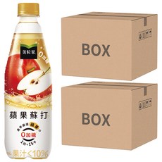 Minute Maid 美粒果 零加糖蘋果蘇打, 500ml, 48瓶