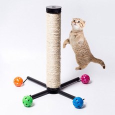 방울놀이 고양이 기둥 스크래쳐, 혼합 색상, 1개