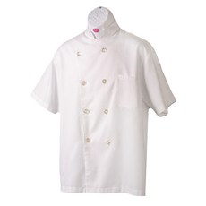佰潔 廚師衣短袖雙排 XL 廚房工作服 透氣舒適 耐磨耐用, 1件