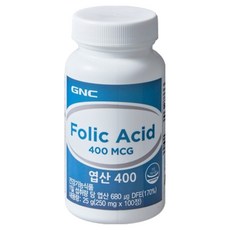 GNC 엽산 400, 1개, 100정