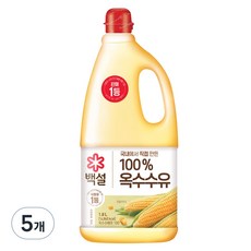 백설 옥수수유, 1.8L, 5개