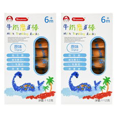 Nnutrinini 脆妮妮 牛奶磨牙棒, 原味無添加, 6個月以上寶寶適用, 原味, 112g, 2盒