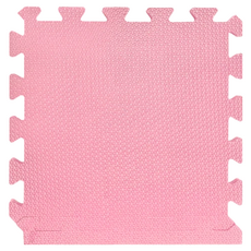 環保無毒 防滑EVA巧拼地墊, 40片裝, 32 x 32 x 1cm, 深粉色, 1組