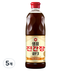 샘표 진간장 금F3, 860ml, 5개