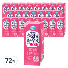 덴마크 소화가 잘되는 우유로 만든 딸기, 190ml, 72개