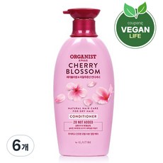 오가니스트 체리블라썸 수분 영양 컨디셔너, 6개, 500ml 6개, 500ml