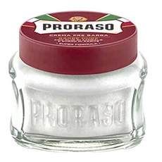 PRORASO 紅標 鬍前軟化膏 滋潤檀香 深層滋潤 100ml, 1罐