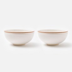 쓰임 레트로 라인 면기, 샌드베이지, 2개