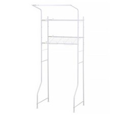 ikloo 宜酷屋 洗衣機上雙層收納架 65.5~95.5W x 58D x 186Hcm, 白色, 1組