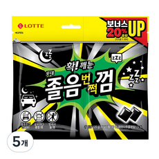 롯데웰푸드 졸음번쩍껌 트윈리필, 105g, 5개
