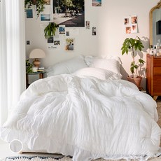 더자리 마일드셔플 프릴 차렵이불 세트