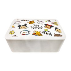 收納王妃 TSUM 塑膠收納盒 188 x 122 x 75mm, 白底亂版, 1個