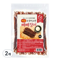 해야미 매콤 빼빼징어 오징어소면, 100g, 2개