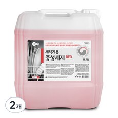 세제몰 식기세척기용 중성세제 레드, 18.75L, 2개