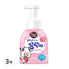 샤워메이트 말랑카우 퓨어버블 핸드워시 딸기우유향, 300ml, 3개