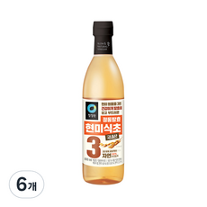 청정원 정통 현미 식초, 800ml, 6개