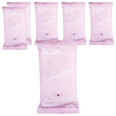Relove 涼感私密肌弱酸清潔濕紙巾，瞬間涼感-3°C，10+5 sheets, 81g, 6包
