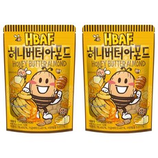 HBAF 杏仁果 蜂蜜奶油口味, 120g, 2包