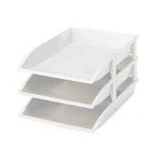 SHUTER 樹德 livinbox OA-2736 公文分類架, 白色, 3入1組, 3層