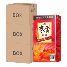 統一 麥香 紅茶 24入, 獨特紅茶茶葉與大麥結合, 濃醇風味解渴, 300ml, 72入