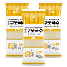몽고식품 구포국수 소면, 1.4kg, 3개