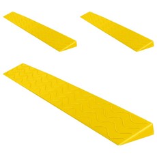 ReadyBox 安全門檻斜板 門檻斜坡支撐, 3個, 黃色