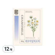 녹차원 캐모마일 허브차 20p, 1g, 20개입, 12개